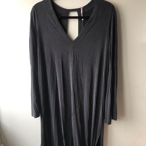 Free people bell sleeve, cut out back, maxi